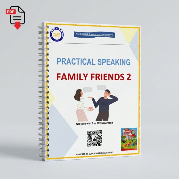 جزوه PDF سوالات مکالمه انگلیسی Family and Friends 2 (به همراه فایل‌های صوتی MP3)