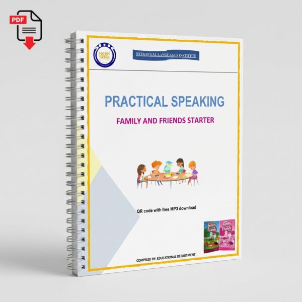 جزوه PDF تمرین‌های کاربردی مکالمه انگلیسی Family and Friends Starter (Practical Speaking)
